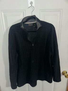 Axcess Men's Black Quarter-Zip Pullover Sweater